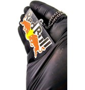 Resim Araba Ayna Süsü Çift Taraflı Red Bull - Pleksi Çift Taraflı Red Bull Zincirli Model 