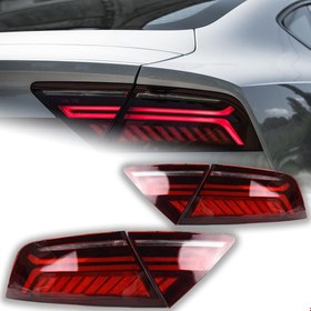 Resim Audi A7 Arka Stop Takımı Dinamik Kayar Led 2010 Sonrası Uyumlu 