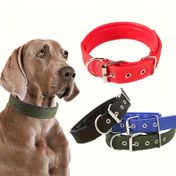 Resim Kalınlaştırılmış Evcil Köpek Tasma, Yumuşak Dolgulu Ayarlanabilir Köpek Naylon Tasma Tasma Küçük Orta ve Büyük Köpekler İçin Noel Hediyesi 