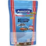 Resim Amore Elite Protein Garlic Mix Chips 420 gr Algae Clear Immune Protect Pro Mix Crisps Poşet Balık Yemi 