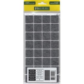 Resim Hamadex 25X25 mm Yapışkanlı Kahverengi Keçe - Zemin Koruyucu & Gürültü Önleyici - 28 Adet Keçe 