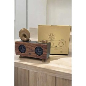 Resim Nostaljik Görünümlü Bluetooth Bağlantılı Speaker 