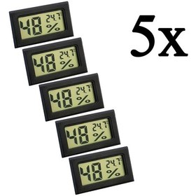Resim 5 Adet Hygrometer Dijital Sıcaklık ve Nem Ölçer Thr142-5 