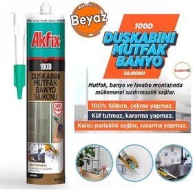 Resim Empressco 100D Beyaz Duşakabin Lavabo Küvet Pvc Plastik Silikon Silikonu Mutfak Küf Tutmaz 280 mL 