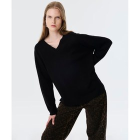 Resim Twist V Yaka Basic Kadın Triko (TW6250050408) 