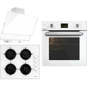 Resim Kumtel White Gold Eko Ankastre Set (A6SF2-DDT + KO-40 TAHDF + KO-735) 