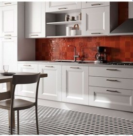 Resim VitrA 10x10 Retromix Fon Lava Kırmızı Parlak Duvar Karosu K948425 