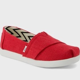 Resim Kadın Espadril 10022087 Toms Alpargata Classic Heritage Canvas Red 