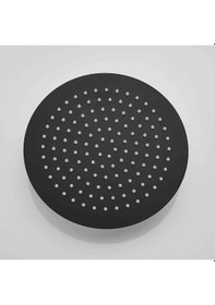 Resim Fause Tepe Duş Başlığı Oval Slim 304 Metal 25 Cm Siyah Ktd106-B Siyah 