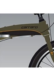 Resim Carraro Flexi 108 V - 20 Jant 8 Vites Katlanır Bisiklet - Haki Siyah 