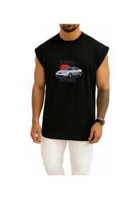 Resim Bahriyeli Collection Oversize Honda Accord Vtec Göğüs Baskılı Atlet Siyah 
