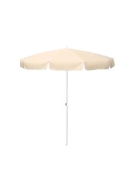 Resim Plaj Şemsiye 200 Cm Krem Renkli Eğim Verilebilir Bej 