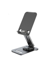 Resim Hoco. Ph48 360 Derece Ayarlanabilir Katlanabilir Masaüstü Telefon Tablet Tutucu - Siyah Siyah 