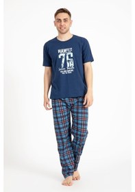 Resim Erkek Baskılı Pijama Takımı Kısa Kollu Isem Moda 2170-K (538760902) 