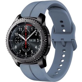 Resim Samsung Gear S3 Frontier 22mm Döngü Silikon Saat Bandı İçin Mavi 