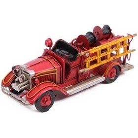 Resim Periboia Dekoratif Metal İtfaiye Aracı 