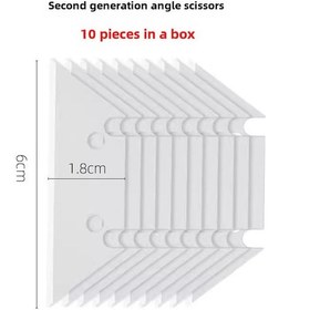 Resim Aubyhe Ahşap İşleri İçin Çok Fonksiyonlu Açı Makası - 45 90 U Tipi Kenar Kırıcı, Kanal Kesici Ve Karton Kırıcı 10 Adet Uygun Bıçak 
