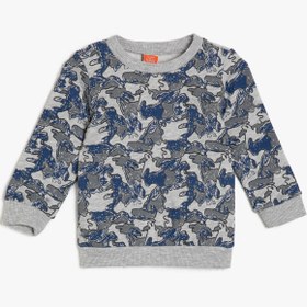 Resim Erkek Bebek Desenli Sweatshirt 