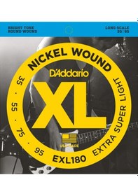Resim D'addario Exl180 Nickel Wound Bass. Extra Super Light. Long Scale 
