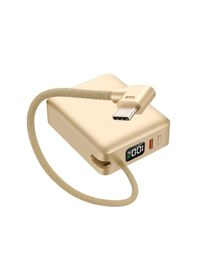 Resim 10.000mah Lcd Göstergeli Type-c Giriş & Çıkışlı 20w Dahili Type-c Kablolu Powerbank Tg-v 11598 