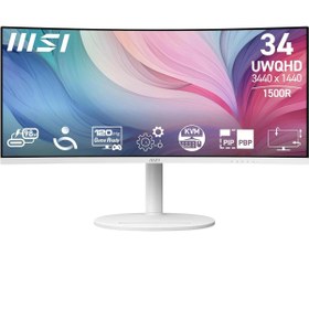 Resim MSI Modern MD342CQPW 34" 120Hz 1ms UWQHD VA Curved Gaming (Oyuncu) Monitör 