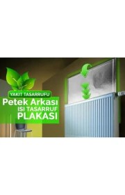 Resim 10 Adet Kalorifer Petek Arkası Yalıtım Levhası Isı Sıcaklık Kaybı Önleyici Tasarruf Plakası Panel 