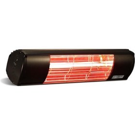 Resim GOLDSUN Aqua 2000 Watt Kumandasız IP55 Suya Dayanıklı Elektrikli Infrared Siyah Renk Dış Ortam Isıtı 