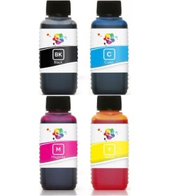 Resim QC Canon BJC 2110 Uyumlu Yazıcı Mürekkep Seti 100ml 4 Renk 