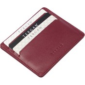 Resim Bordo Deri Unisex Kredi Kartlık - S1KK00001050-X31 