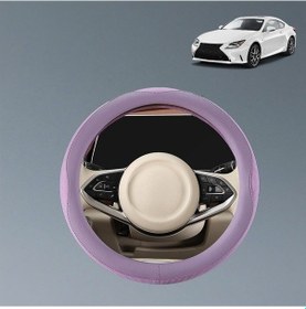 Resim Dashanshop Tesla Model 3 Model Y Ve Diğer Araçlar İçin Purple Renkli Dayanıklı Direksiyon Kılıfı Purple 