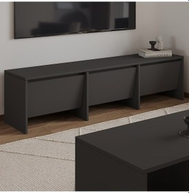 Resim Laris 160 Cm 3 Kapaklı Tasarım Tv Sehpası Antrasit 