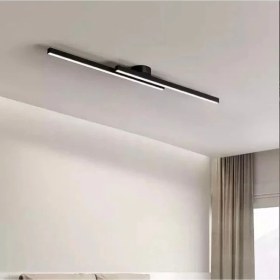 Resim Avizen Lighting Project Modern Tavan Koridor Aydınlatması Çubuk LED Siyah Lineer Avize Armatür 