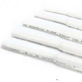 Resim Profisher Polyolefin Isı Shrink Tüp 2:1 Daralan Makaron Boru Çap Ø1,5mm 10 x 1 Metre Beyaz 