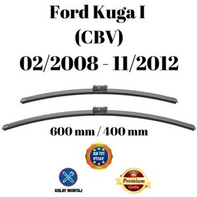 Resim Ford Kuga I Cbv 2008 2009 2010 2011 2012 Uyumlu Ön Cam Silecek Süpürgesi Takımı 600/400mm Silbak Sb2416c 