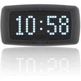 Resim Sanel Saat Göstergesi Matrix Göstergeli Beyaz Siyah Yazı Renkli 