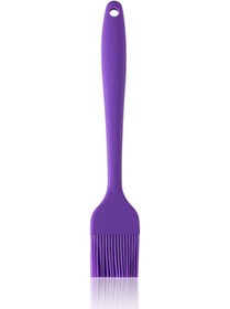 Resim Kangvka Yemek Dereceli Silikon Yağ Fırçası - Isı Dayanıklı, Ergonomik Kollu, Etrafıyla Yağ/sos Dağıtımı - Mutfak/barbekü Gereci Mor Çok Renkli 