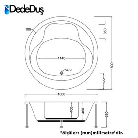 Resim Çift Kişilik Yuvarlak Küvet | Jakuzi | 180x180cm | Sanacryl - 180x180 / Kırmızı / 2 Kişilik 