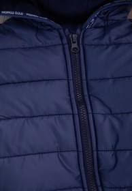 Resim PODİUM GİYİM Unisex Bebek Lacivert Kışlık Ayaklı Kapüşonlu Kozmonot Tulum 