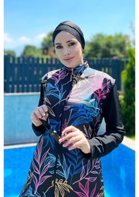 Resim Tam Kapalı Tesettür Mayo Remsa Mayo R4404 Yaren Siyah 