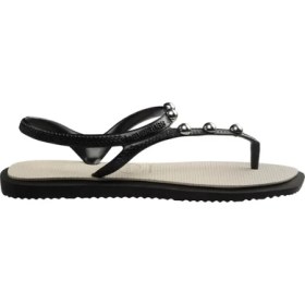 Resim Havaianas Siyah - Bej Kadın Plaj Terliği Flash Fusıon 