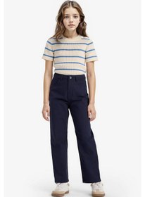 Resim Defacto Kız Çocuk Straight Fit Geniş Bol Paça Cepli Pamuklu Okul Pantolonu C9471a825aunv253 Lacivert 