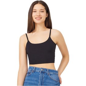 Resim Cottonhill Ayarlanabilir İnce Askılı Lazer Kesim Crop Büstiyer 3'lü Paket-5 Renkli-9 Çok Renkli 