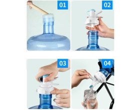 Resim Damacana Musluk Başlığı ve Metal Ayak Stand Seti 