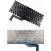 Resim Macbook Uyumlu Pro 15 Retina ME664LL Klavye - İngilizce Siyah - Küçük Enter 