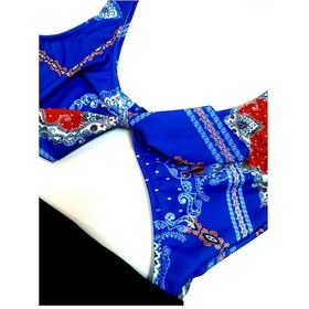 Resim Deep Beach Db20097m Fiyonklu Önü Pencereli Saks Baskılı Mayo 001 