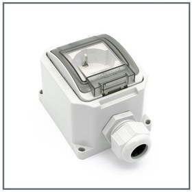 Resim Palazzoli Su Geçirmez IP66 Sıva Üstü Kutulu Dış Ortam Prizi 