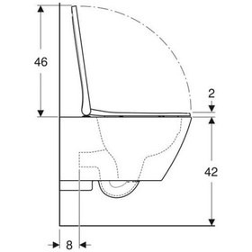 Resim Geberıt Smyle Square Rimfree Asma Klozet T54 501.652.01.1 