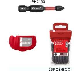 Resim Vosco Impact Bits Uç Matkap Ucu Tornavida Ucu Vidalama Ucu Impact Ph2-50 mm - 1 Adet 