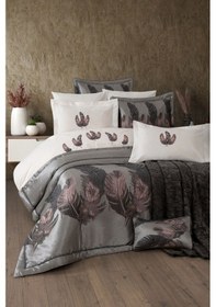 Resim 11 Parça Battaniyeli Çeyiz Seti - Tafta Yatak Örtüsü & Nevresimli Çeyiz Takımı-peludo-pudra Pudra Pudra 