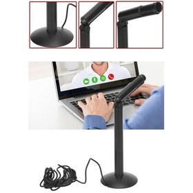 Resim Thentech Görüntülü Çevrimiçi Toplantılar Konferanslar Ve Yayıncılar İçin Profesyonel Bilgisayar Mikrofonu 